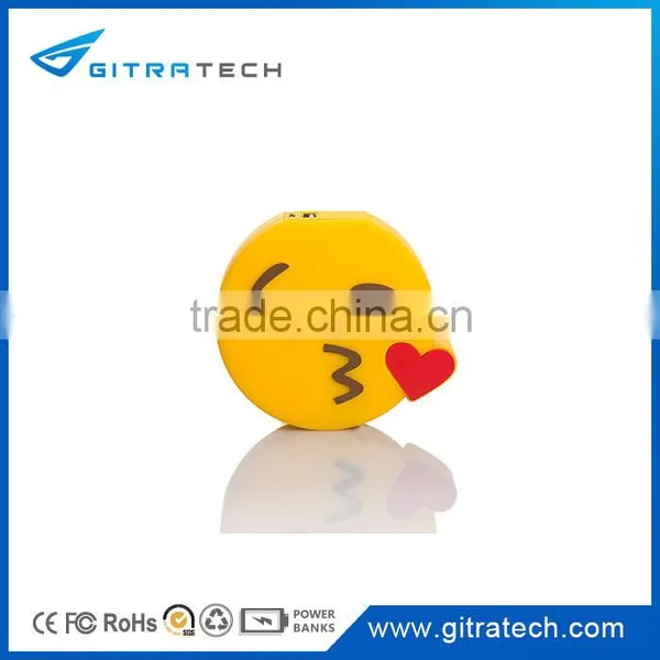 Bestselling Emoji 2600mAh Portable Charger PVC Power Bank Emoji photo-2