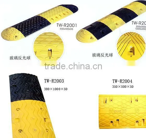 RSG Strong Resistant Rubber Speed Bump /rubber Traffic Blocker/speed Hump photo-3