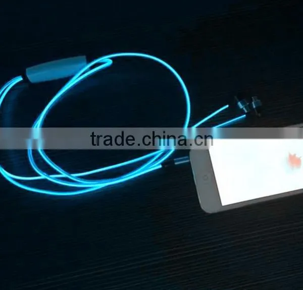 Factory Price EL Earphones Led Earphones With Microphones photo-4