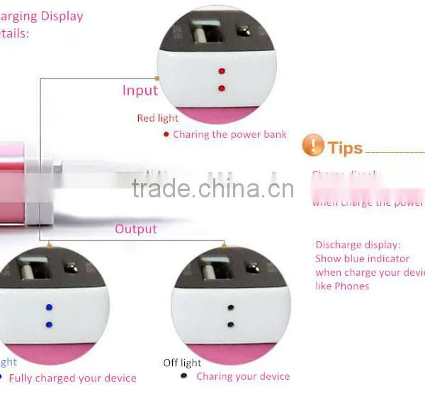 Promotional Gift 2600mAh Lipstick Colorful Pink Black Mini OEM Power Bank photo-6