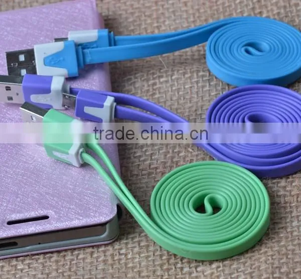 For IPhone USB Cable 100% Original Charger Cable Noodle Design,For Mobile Phone photo-3