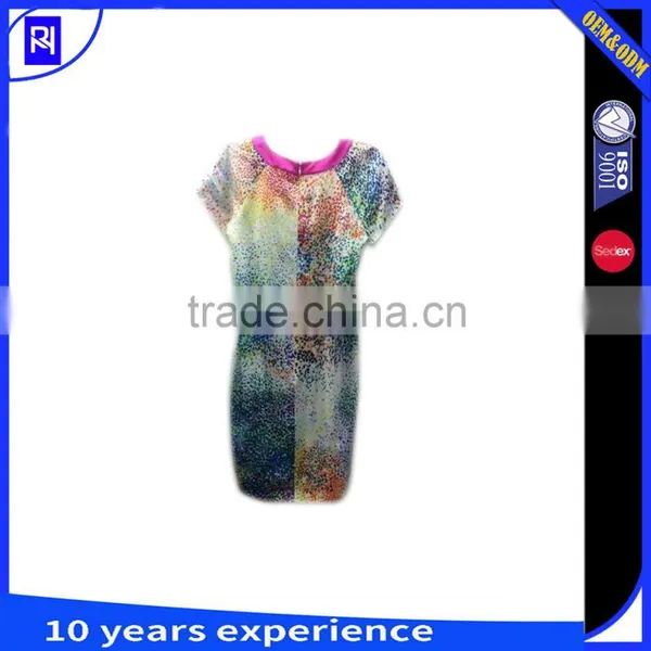 Confetti Print Silk Dress photo-2