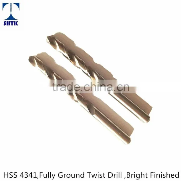 Factory Sales Directly, HSS 4341 Fully Ground Twist Drill Bit Bright Finished photo-3