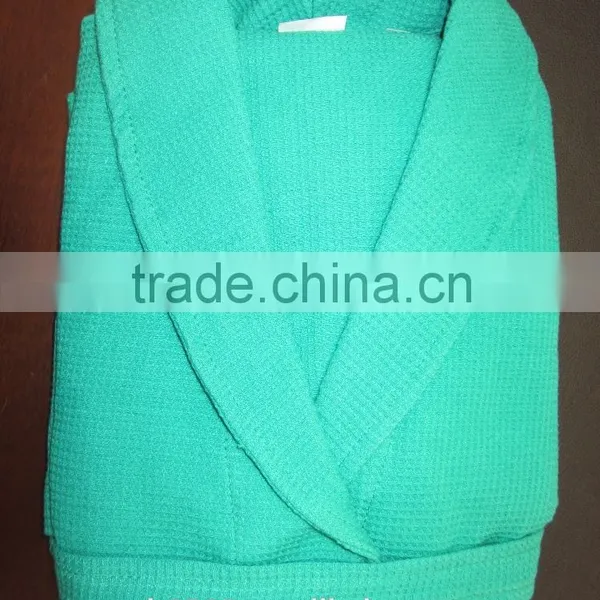 Kimono Collar Waffle Bathrobe,customized Waffle Bathrobe photo-4