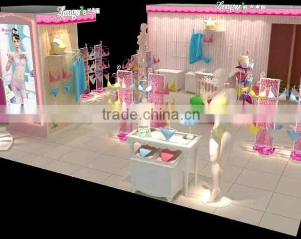 Clothing Store Display Furniture Garment Showcase Brand Underwear Shop Kiosk Display Showcase Design photo-5