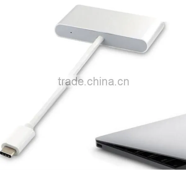 Type-C USB 3.0 3 in 1 Combo Hub for MacBook 12-Inch (with USB -C Charging Port) photo-6