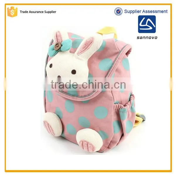 China Supplier Sannovo Wholesale Cute Rabbit Kids Backpack Bag School photo-2