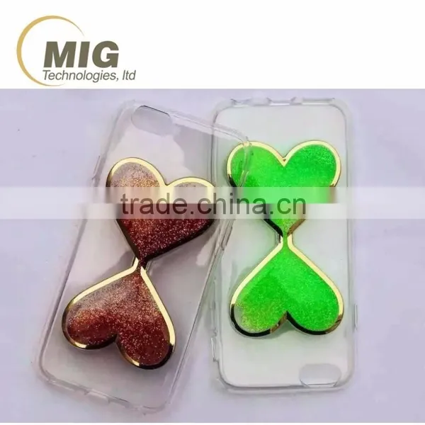 New Products Sand Clock Design Colourful 3D Heart-shaped Phone Case For Cell Phone photo-4