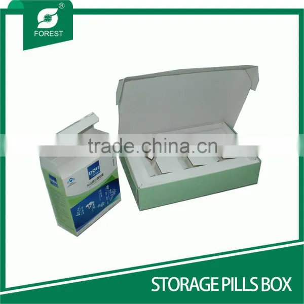 ECO-FRIENDLY CHIPBOARD BOXES FOLDED STORAGE PILLS BOX photo-5