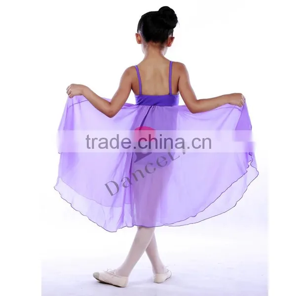 C2147 Long Girls Chiffon Skirt Dance Dress Ballet Costume photo-3