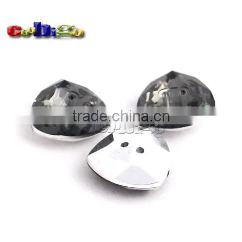 30L(19mm) Triangle Arc Acrylic Sewing Rhinestone Button For Apparel Bag Accessories #FLN023-30L(Mix-s) photo-3