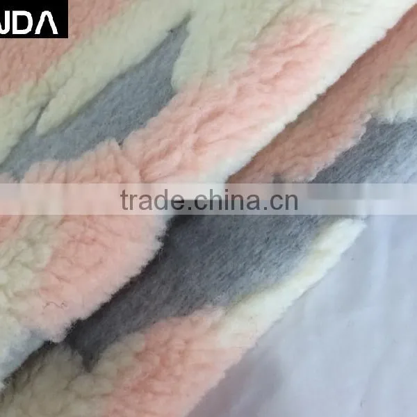 Wool Camouflage Knitted Fabric Wholesale for Overcoat