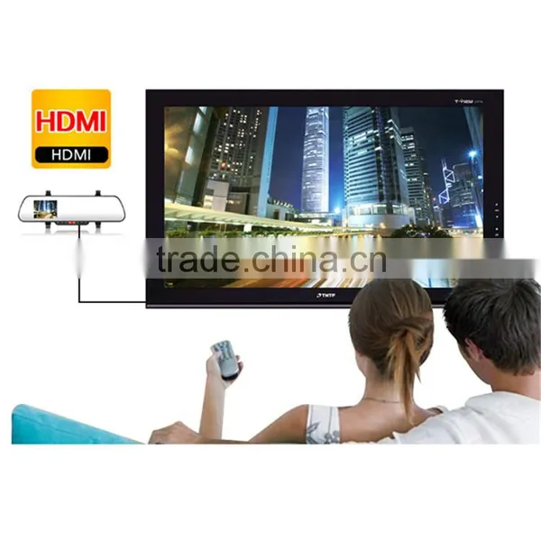 2.7'' Screen Full HD 1080P Dual Car Camera Rearview Mirror Car DVR Driving Recorder photo-6
