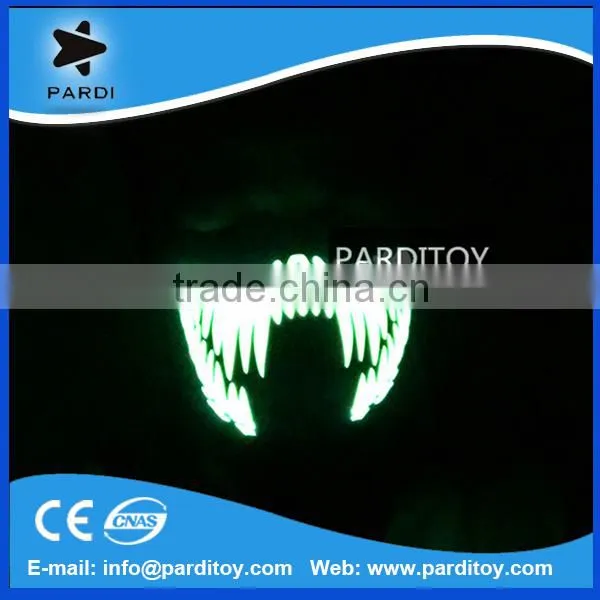 Monster Teeth Sound Controlled EL Mask for Party photo-2