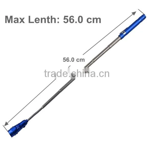 Magnet Telescopic Extendable Torch 3 LED Pick Up Torch Aluminum Alloy Flexible Torch photo-4
