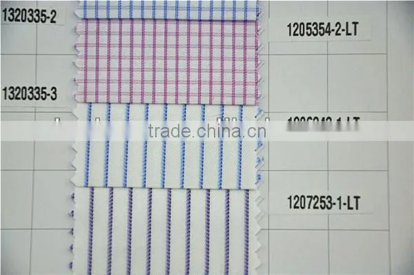 Wholesale High Quality Stripe Cotton Fabric For Mans Shirts