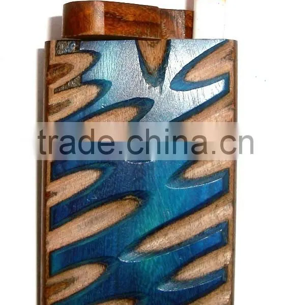 Designed Coloured Wood Dug Out Pipe photo-5