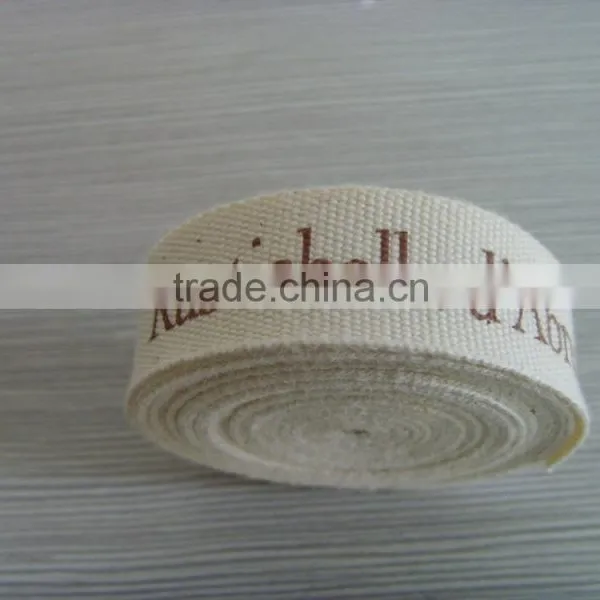 Natural Color Custom Printed Cotton Ribbon photo-2