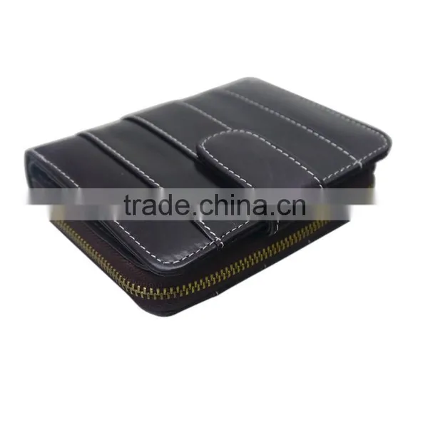 Hot Selling Professional Fashion Travel Card Wallet Men Genuine Leather Wallet photo-4