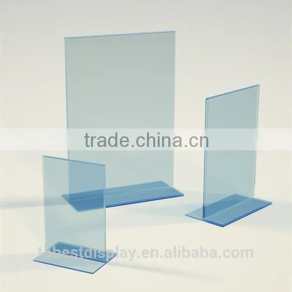 Custom Colors Transparent Beautiful Acrylic Menu Holder, Sign Holder photo-2