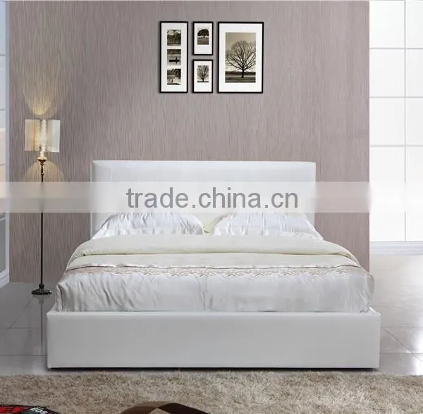 Modern Style Pu Gas Lift Storage Bed In White Color YD02 Quality Choice photo-3