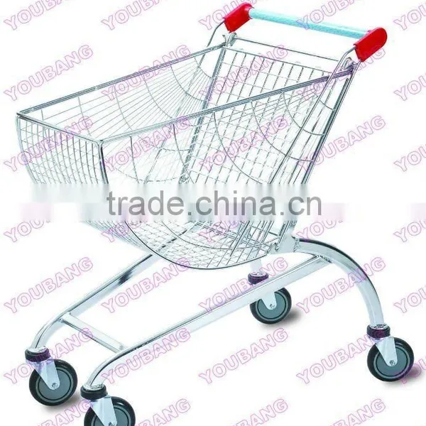 80L Round Basket Shopping Trolley photo-3