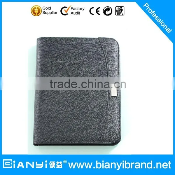 Zipper A4 Briefcase PU Leather Portfolio / Padfolio photo-2