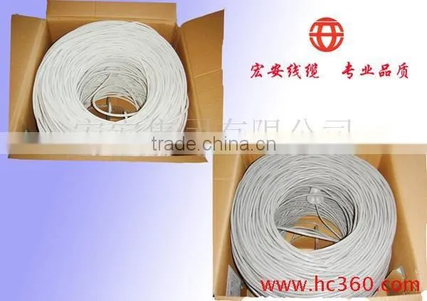 Indoor Utp Cat5e Lan Data Cable 24awg 4pairs for Digital Communication Made in Weihai photo-2