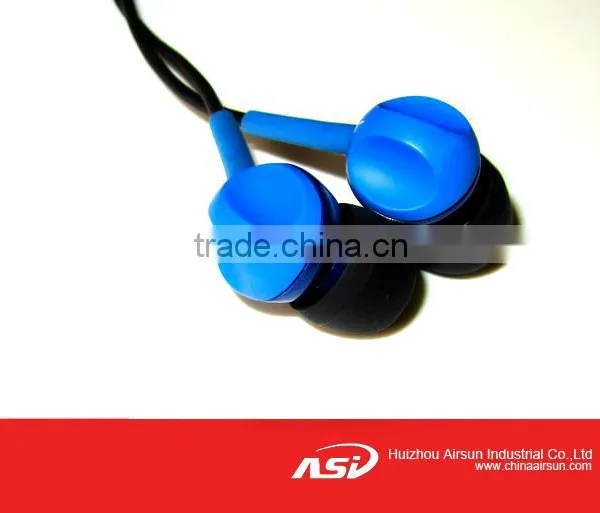 Rubber In-ear Earbuds Plastic Earpieces