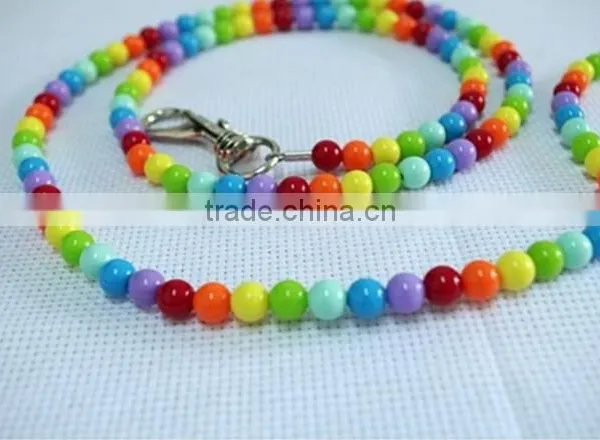 Luxury Pet Cat Dog Collar and Leash Set Colorful Beads Pearl Collar for Small Puppy photo-5