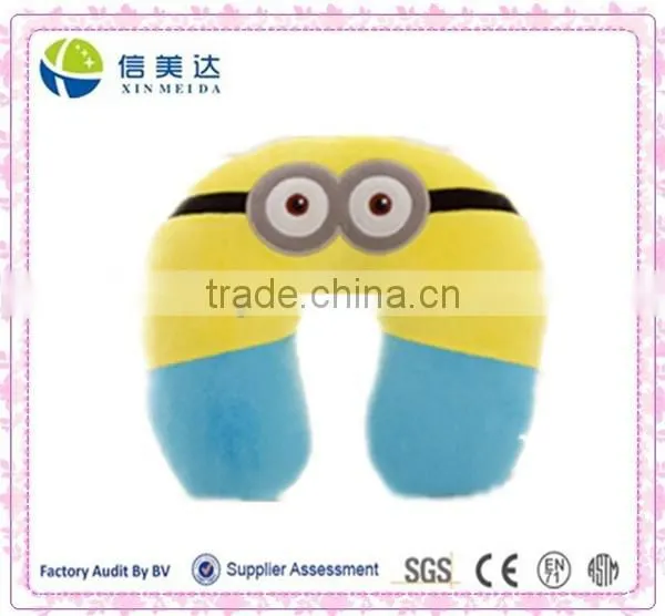Hot Sell Cute Minions u Shape Pillow Headrest Neck Pillow