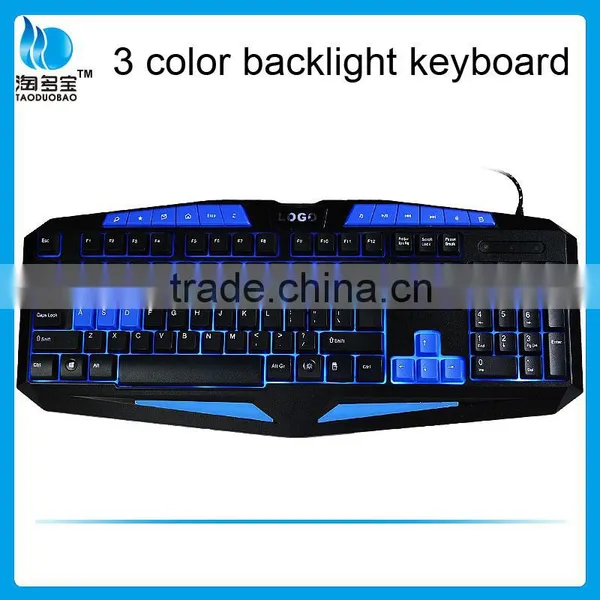 ISO Factory Wired Gaming Keyboard_three Colors Backlit Keyboard photo-2