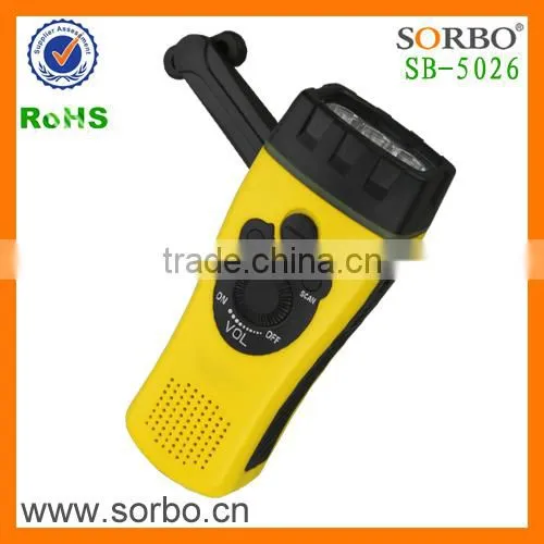 Portable Hand Crank FM Radio Flashlight photo-5
