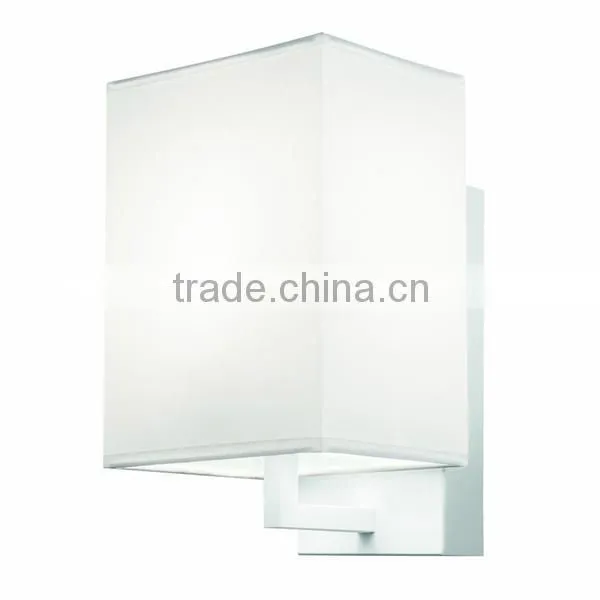 0814-27 Metallic Wall Lamp With Cotton Lampshade Mood Wall Light