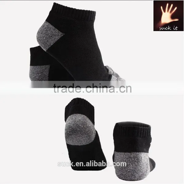 Black Men Riding Bike Cycling Warm Towel Sweat Short Socks With Hiking Antimicrobial photo-2