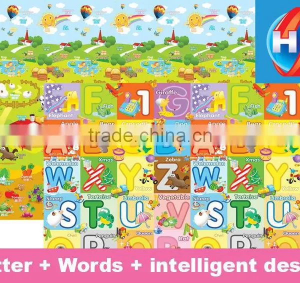 2 Sides Printing Cheap Crawl Waterproof Baby Play Mat photo-5