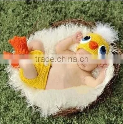Baby Sweater The Duckling Modelling Photography Props Hand Crochet Supplies Wholesale photo-2