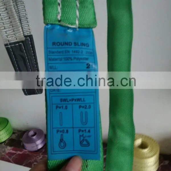 100% Polyester Webbing/round Sling Lifting Belt photo-4