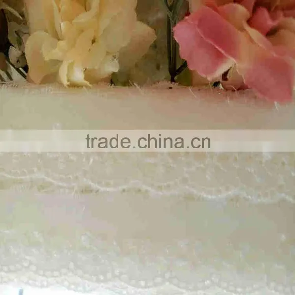 Designer New T/C Embroidery Lace Ruffled Trimming Lace photo-3