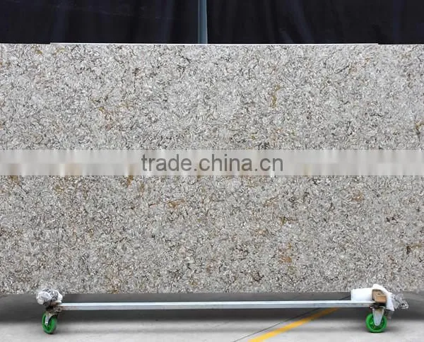 Beautiful Pattern Agglomerated Quartz Slab photo-5
