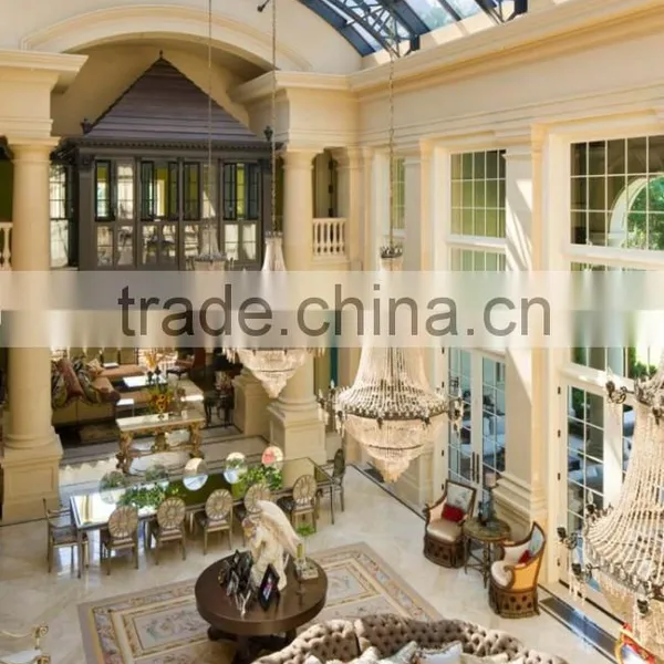 Grand Island Villa Project Designs Interior and Exterior Beige Limestone Columns photo-2