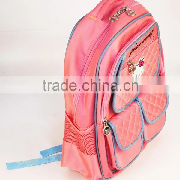 3D Cartoon Characters Multi-compartments Kids Hello Kittly Series School Bag photo-4