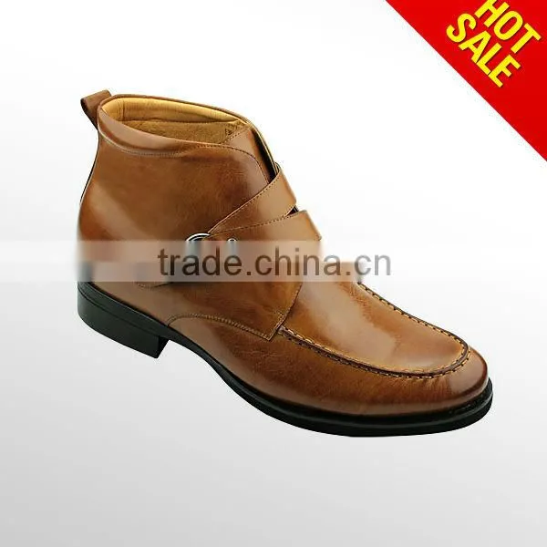 Men Elegant Soft Leather Ankle Boots photo-2