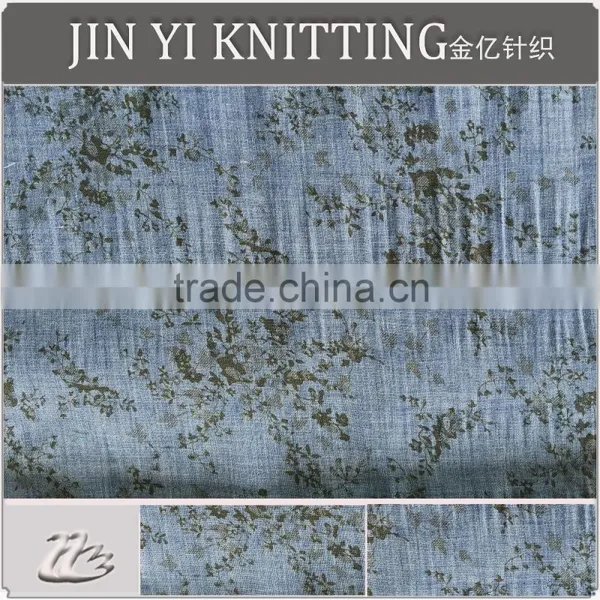 2017New Spring Collection 80/20 TC Printed Crepe Voile Fabric Chinese Style Floral