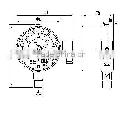 Density Meter With CE Certificate Use in High Voltage Transformer Substation Sf6 Meter photo-4