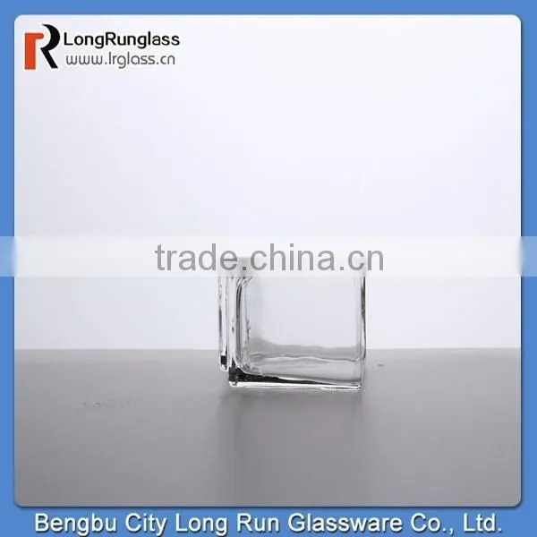LongRun Square Crystal Glass Candle Holder With High Quanlity photo-4