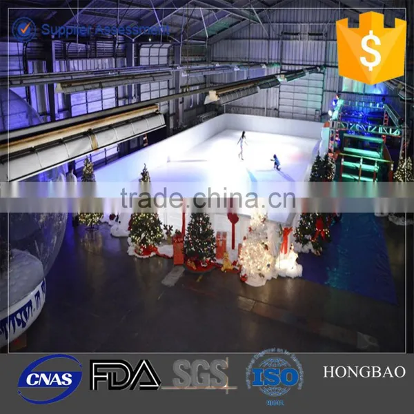 HDPE Fence for ICE Rink,ice Skating Rink Dasher Board,Dovetails Connection Pe Synthetic Ice Rink Sliding Sheets photo-3
