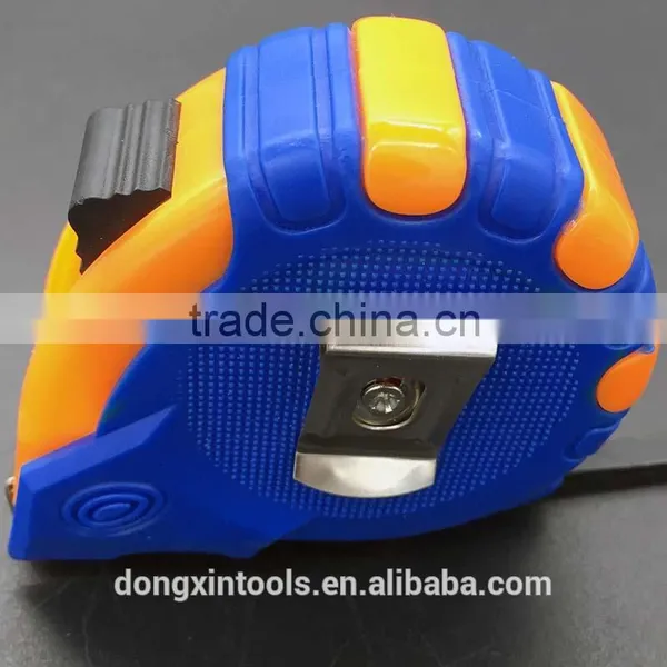 Beautiful Color Double Locks Measure Tape Auto Lock Steel Measuring Tape photo-6