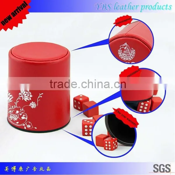 Factory Direct Hot Sale pu Leather Dice Cup With Dices photo-2