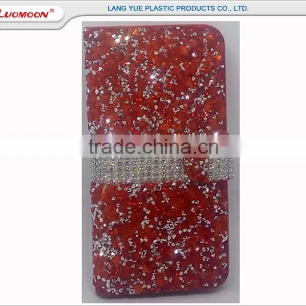 Folio Opening Design Leather Diamond Phone Case for Vivo Y11 Y15 Y51 Y22 Y28 photo-3